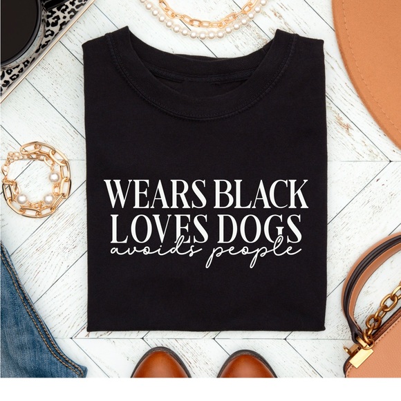 Love Dogs Avoid People Shirt, Funny Shirt - Picture 1 of 3